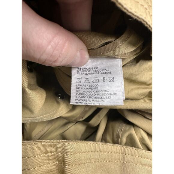 LUISA SPAGNOLI Womens Military Jacket IT 48 XL Beige Polyester CI01 - Picture 7 of 9